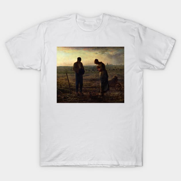 The Angelus by Jean-Francois Millet T-Shirt by Classic Art Stall